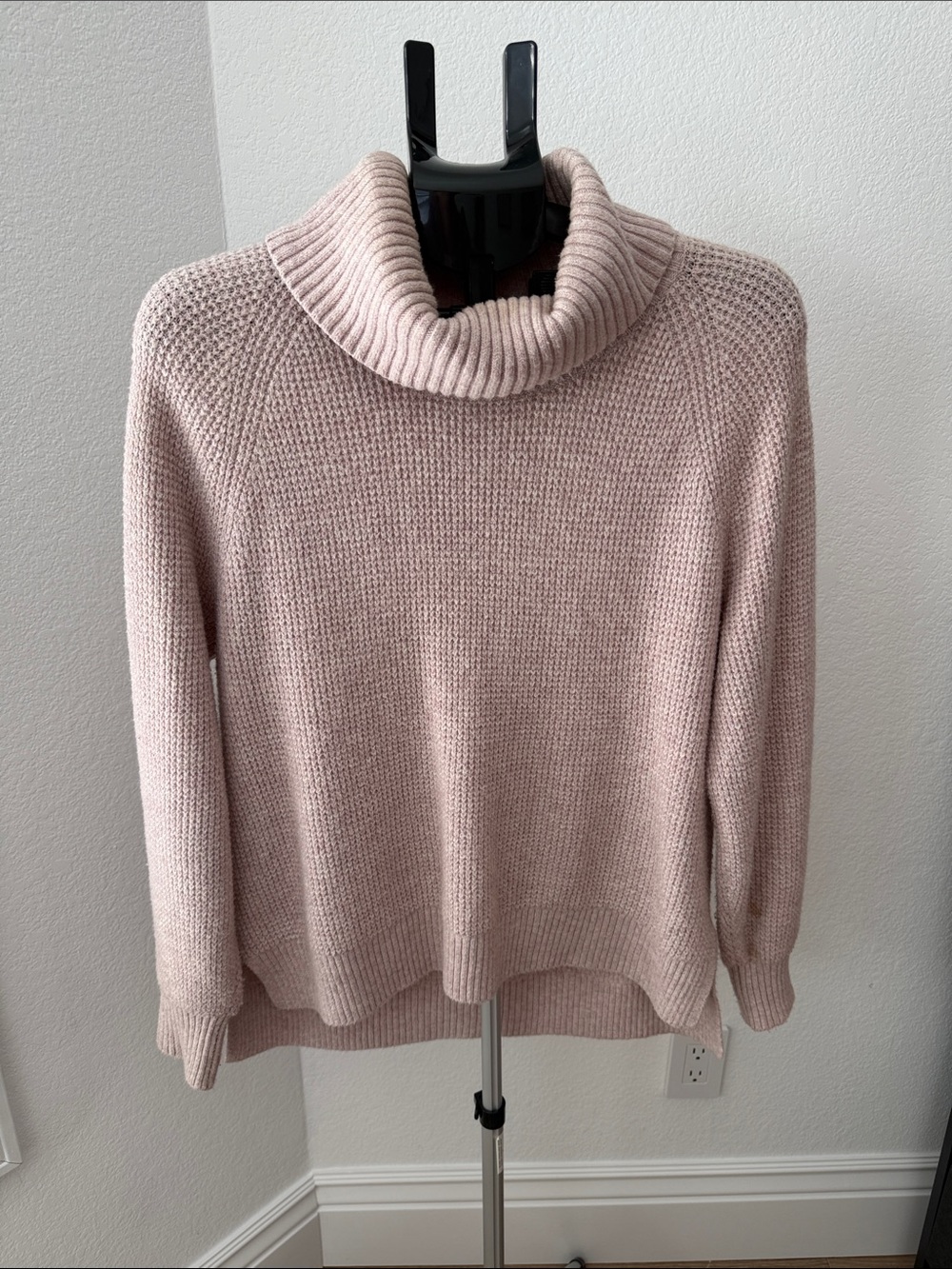 Old Navy Blush Pink Cozy Ribbed Cowl Sweater